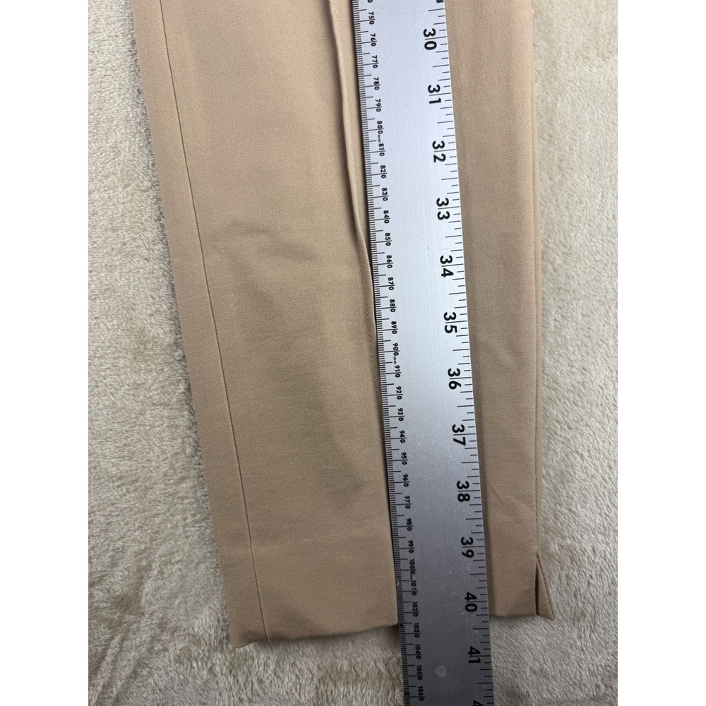 Lands End Womens 12 Mid Rise Slim Leg Bi-Stretch Khaki Pants Side Zip NEW - Picture 9 of 16